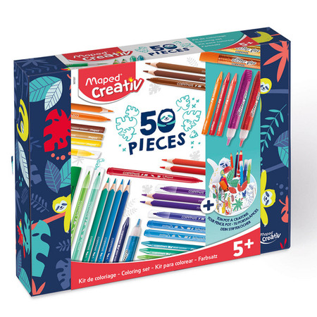 Zestaw artystyczny do rysowania i kolorowania 50 elementów Maped Creativ