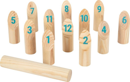 Gra Kubb z liczbami Kręgle wikingów Active 12402 Small Foot