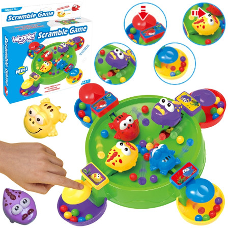 WOOPIE Gra Zręcznościowa Planszowa Głodne Wesołe Żabki 3+