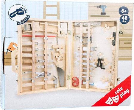 Narzędzia dla dzieci w walizce Deluxe 2241-Small Foot, mały majsterkowicz