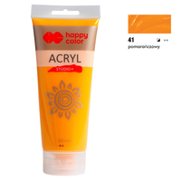 Farba akrylowa Studio 200 ml pomarańczowy Happy Color