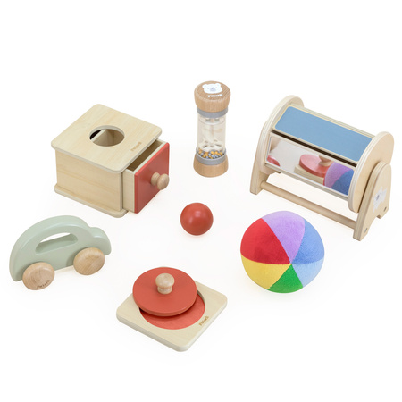 VIGA Zestaw Zabawek Edukacyjnych "Little Explorers" Pudełko Box od 6 miesiąca