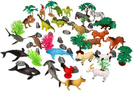 Mega Zestaw 60el. Faunica Animal Planet Dino/Safari/Ocean/Farma
