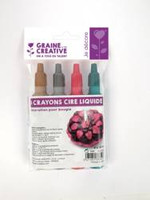 Markery do świec Złoty Sreb. Czerw. Ziel