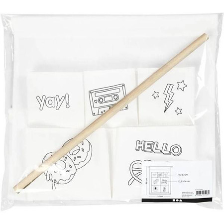 Wiszący Organizer Kieszeniowy we wzory