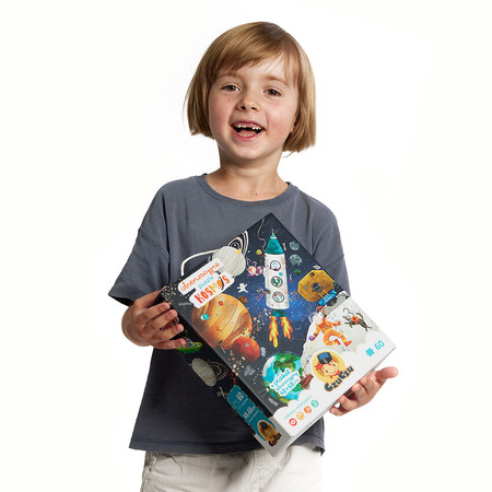 Puzzle obserwacyjne kosmos 60 el. 4+ CzuCzu