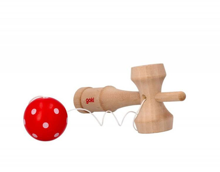 Kendama - japońska gra zręcznościowa - czerwona