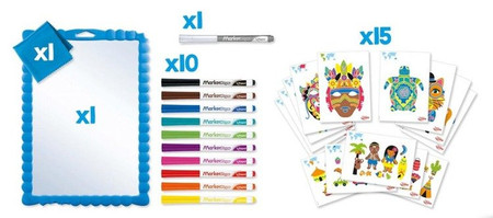 Maped Creativ Tablica Zmywalna Z Szablonami I Markerami