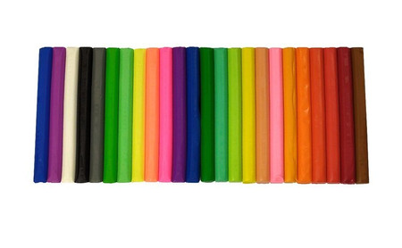 Plastelina 24 kolory neonowe Kidea