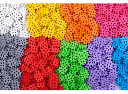 Klocki konstrukcyjne Wafle Mini - Zestaw 500 elementów