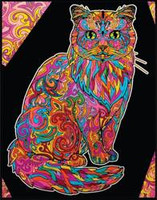 Kolorowanka Welwetowa 29,7x21 Kot Długowłosy