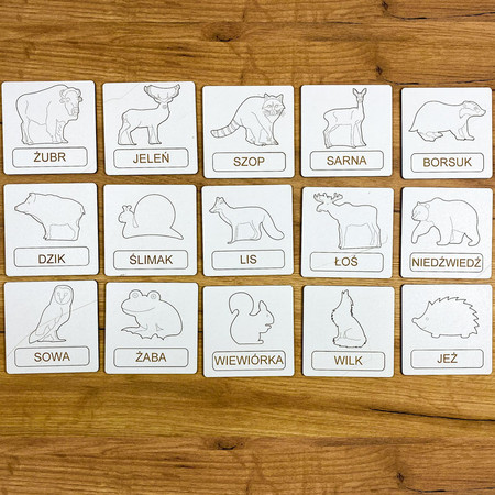 Układanka Tematyczna– Zwierzęta Leśne