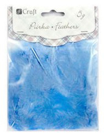 Piórka 5-12cm 5g niebieskie dp Craft