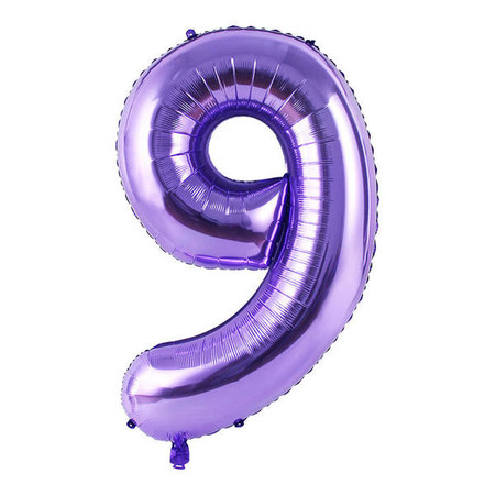 Balon foliowy CYFRA FIOLETOWA 40" 85 cm