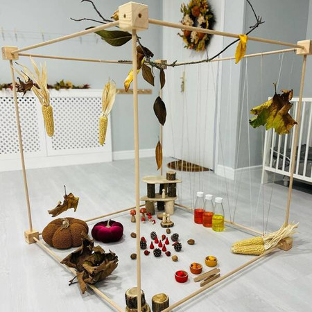 Drewniane patyczki konstrukcyjne Trigonos Cubic - 20 el.