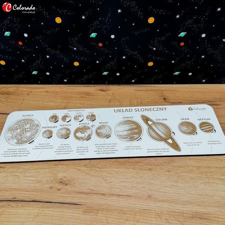 Układanka drewniana Układ Słoneczny