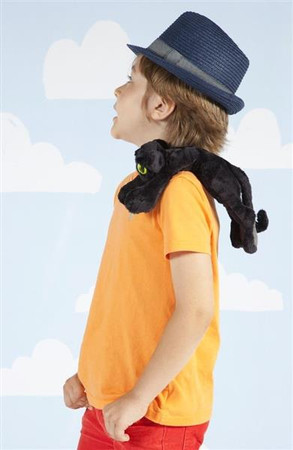 Pluszowy, smukły kotek Black, 104140-Manhattan Toy, maskotki dla dzieci