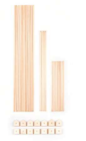 Drewniane klocki konstrukcyjne Maxi Trigonos Kernel Hejmo - 44 el.