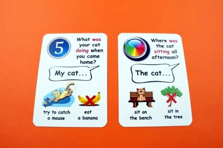 Fun Card English Past Continuous