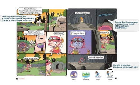 Komiks dla dzieci po angielsku Vera The Alien Hunter Level 1 Część 3
