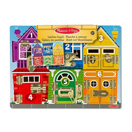 Drewniana tablica manipulacyjna z zamkami Melissa and Doug