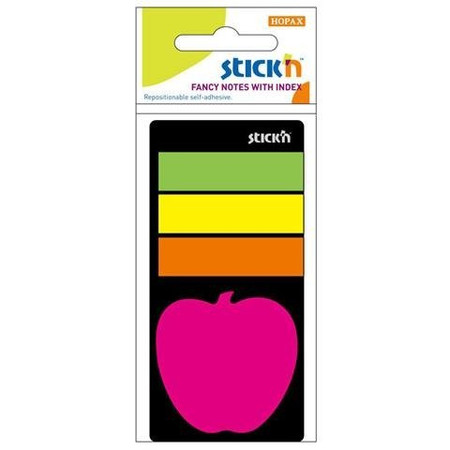 Zakładki Indeksujące Neon + Notes Jabłuszko