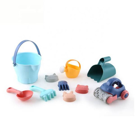 WOOPIE Zestaw do Piasku w Wiaderku z Samochodzikiem 10 el.