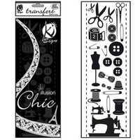 Naprasowanka welwetowa Czarna Szycie