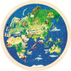 Puzzle dwustronne mapa Świata 57 el. Goki