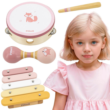 VIGA PolarB Zestaw Instrumentów Muzycznych Różowy