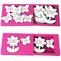 Układanka Dopasowywanie sylab z D - Kwiat i motyl