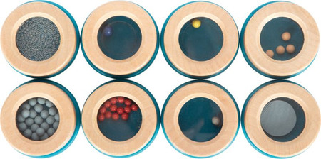 Drewniane memo dźwiękowe Sensory posłuchaj dźwięku Small Foot