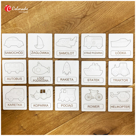 Układanka Tematyczna– Środki Transportu