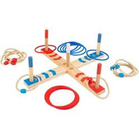 Tooky Toy Drewniana Gra Fun Serso Zręcznościowa Ring Cross