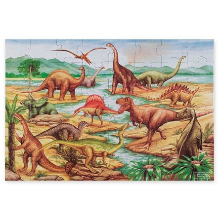 Puzzle podłogowe XL Dinozaury 48 el. Melissa and Doug 20421