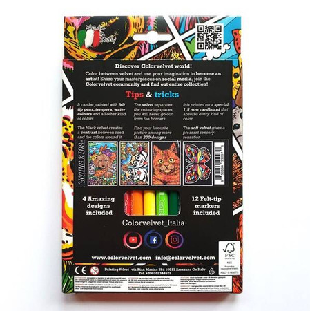 Welwetowy zestaw podróżny Wzory dla Dzieci