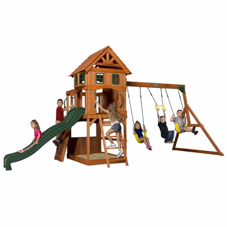 Ogromny Drewniany Plac Zabaw Atlantic Backyard Discovery Step2