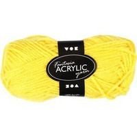 Włóczka akrylowa Fantasia Żółta 50 g