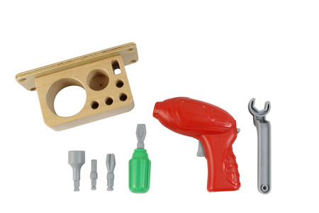 Zestaw Narzędzia Z Wkrętarką 8 Elementów - Tablica Naukowo-Kreatywna Masterkidz STEM