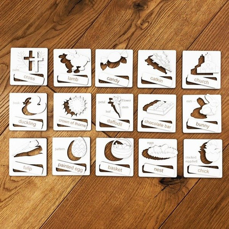 Układanka tematyczna do nauki angielskiego - Easter