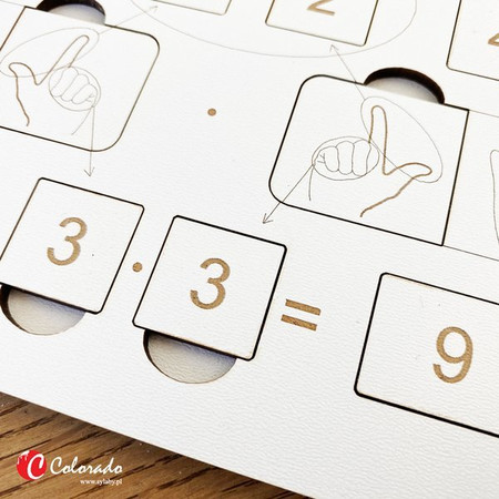 Mnożenie na palcach powyżej 5 - chłopczyk