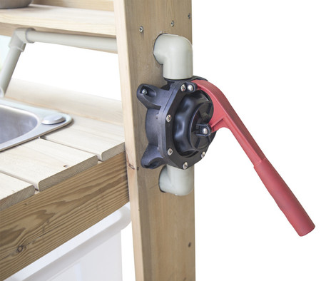 CLASSIC WORLD EDU Drewniana kuchnia ogrodowa z pompą wodną