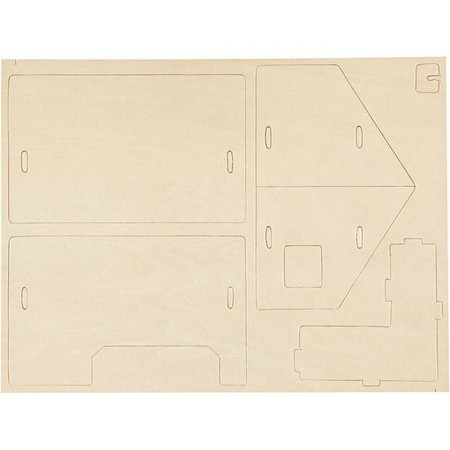 Puzzle 3D drewniane dom wariant 3