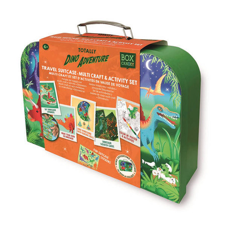 Box Candiy, zestaw kreatywny XL  Walizka Dinozaury
