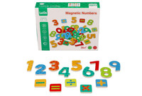 Drewniane magnesy dla Dzieci Cyfry Znaki matematyczne 60 el.