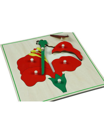 Moyo Montessori | Puzzle botaniczne - kwiat BIO0175_JP-B005