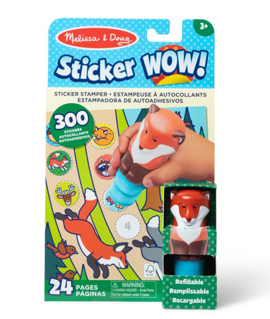 Sticker WOW! Stempelek z naklejkami Lisek