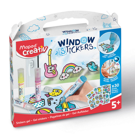 Farby witrażowe Maped Creativ 6 kolorów + 30 szeblanów