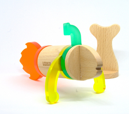 Lekkid, Konstrukcyjne drewniane klocki magnetyczne - BOX 50 el.
