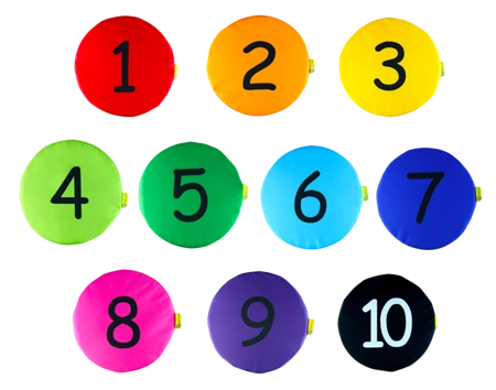 Poduszki animacyjne liczby 1-10